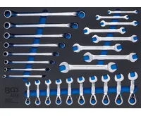 BGS Modul - klíče očkové, ploché, OP ráčnové, 26 dílů