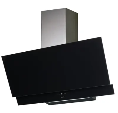 CATA Odsavač par JUNO A+, nerez, černé sklo, 900mm