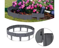 Garden King Zahradní plastový obrubník s imitací kamene 10 ks