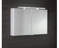 SAPHO LUCIE galerka s LED osvětlením, 106x70x17cm, bílá (4)