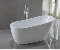 AQUALINE TISA volně stojící vana, 150x75cm, bílá (7)