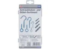 BGS Sada šroubovacích háčků a hmoždinek, 125dílná (2)