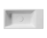 GSI NUBES keramické umývátko 50x25cm, bez otvoru, pravé/levé, bílá mat (4)