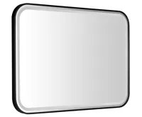 SAPHO CETIS zrcadlo s LED osvětlením 100x70cm, černá mat SAPHO CETIS zrcadlo s LED osvětlením 100x70cm, černá mat