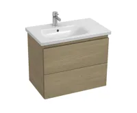 JIKA MIO N Skříňka pod asymetrické umyvadlo 750x450 mm, 2 zásuvky , Jasan