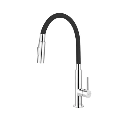 NOVASERVIS Dřezová stojánková baterie s černým ramenem a sprškou - 70730,0C