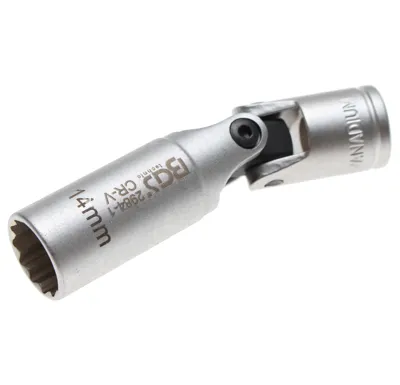 BGS Hlavice nástrčná koloubová na zapalovací svíčky, dvanáctihranná, 10 mm (3/8"), 14 mm