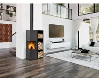 ROMOTOP Akumulační krbová kamna ESQUINA Plech, rohová (4)