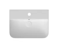 ISVEA SOTT AQUA keramické umyvadlo závěsné/na desku, 61x50cm, bílá (1)