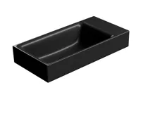 GSI NUBES keramické umývátko 50x25cm, bez otvoru, pravé/levé, černá mat GSI NUBES keramické umývátko 50x25cm, bez otvoru, pravé/levé, černá mat