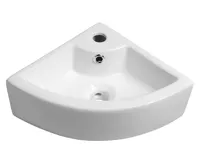 SAPHO GYNT keramické umyvadlo, rohové, 33x33 cm, bílá (4)