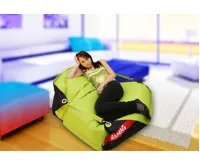 Sedací pytel 189x140 duo limet - black (1)