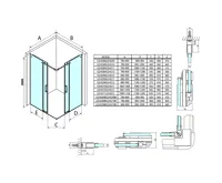 GELCO DRAGON sprchové posuvné dveře rohový vstup 800 mm, čiré sklo (9)