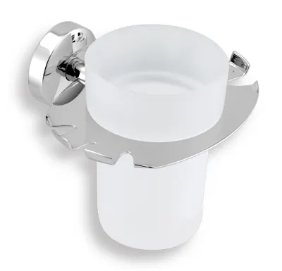 NOVASERVIS Držák kartáčků a skleničky Metalia 11 chrom - 0149,0