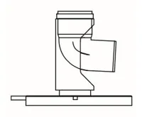 ALMEVA STARR patní koleno 87° s kotvením 110mm