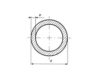 Cu Měděná trubka 108x2,5 mm | 1m (1)