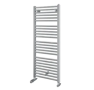 Chromový koupelnový radiátor PURMO Flores CH 600/1150 - rovný, spodní