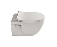 SAPHO BRILLA závěsná WC mísa, Rimless, 36,5x53cm,  latte mat (1)