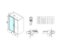 GELCO FONDURA sprchové dveře 1100mm, čiré sklo (7)