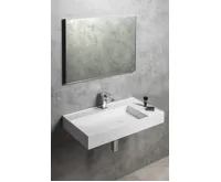 SAPHO GODIVA umyvadlo, litý mramor, 83x44cm, bílá (5)