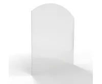 HS Flamingo Sklo pod kamna - Oblouk 1000x1200 mm / R725 / 6 mm (1)