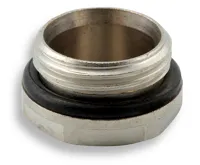 Chromovaná zátka radiátoru 1/2"