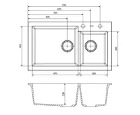 Reginox Amsterdam 860.1 Black metalic (silvery) (5)
