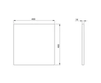 SAPHO Deska DTDL 40x1,8x40cm, dub alabama (2)