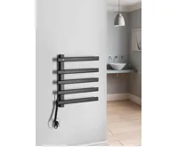 SAPHO ELCOR elektrický sušák ručníků 480x520x50 mm, 63 W, černá mat (3)