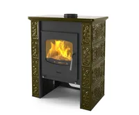 HS Flamingo Kachlová kamna FLAMINGO ® BALI, kachle zelená