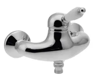 SAPHO KIRKÉ WHITE nástěnná sprchová baterie, bílá páčka, chrom SAPHO KIRKÉ WHITE nástěnná sprchová baterie, bílá páčka, chrom