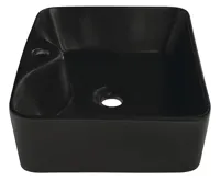 SAPHO BALENA keramické umyvadlo na desku, 48x37cm, černá mat (3)
