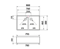 Chambord Farmhouse 800.2 Bílá (3)