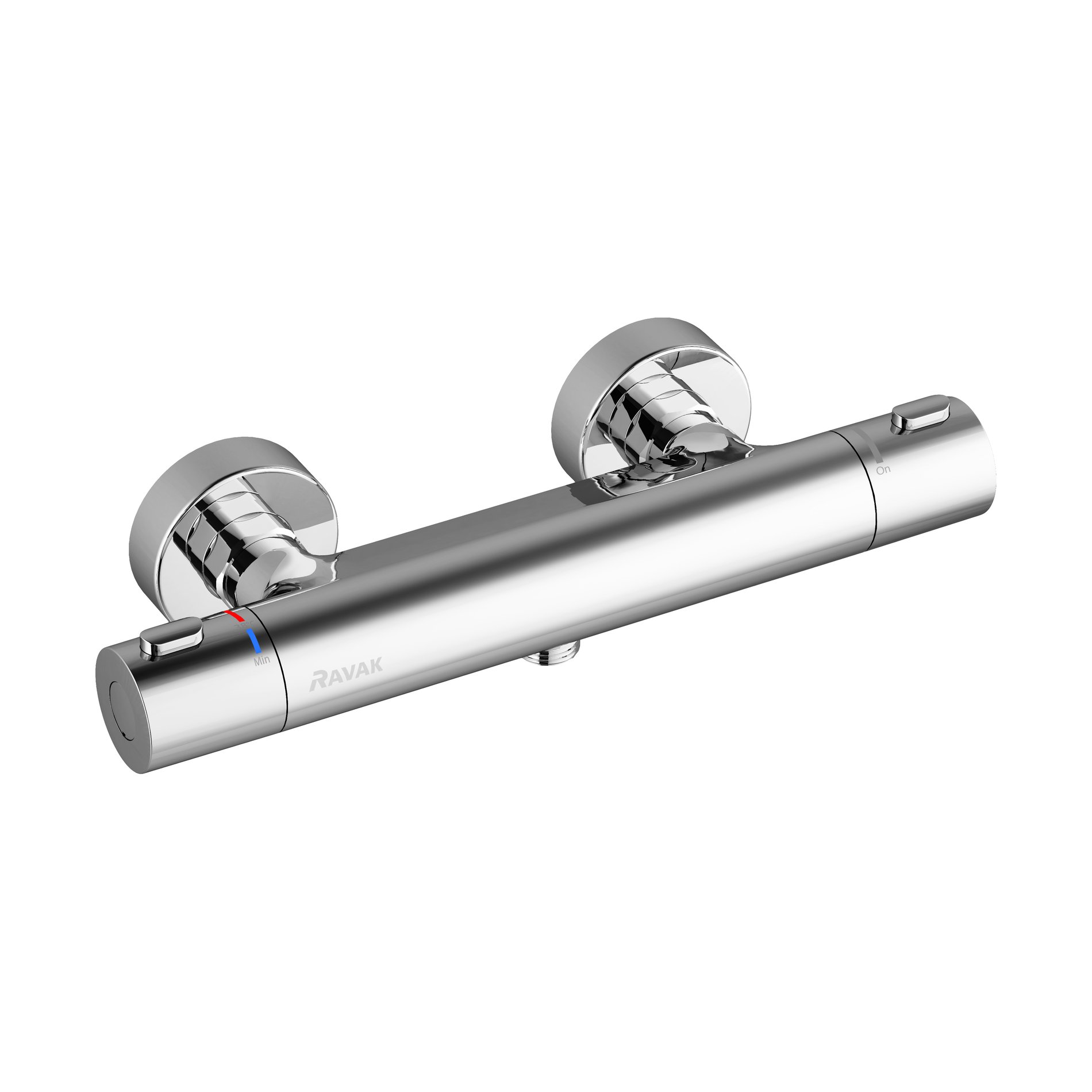 Ravak te 033.00/150 termostatická 300 sprchová nástěnná baterie bez setu, 150 mm