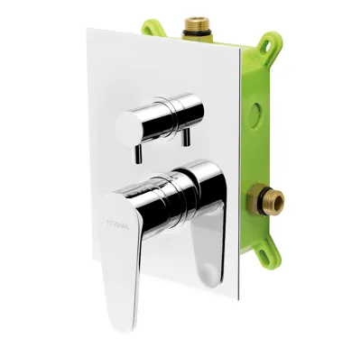 NOVASERVIS Podomítková baterie s boxem 2 vývody, FRESH - BOX96051R,0