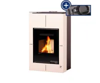 HS Flamingo Krbová kamna AQUAFLAM VARIO ® SAPORO 11/5kW krémová, elektronická regulace