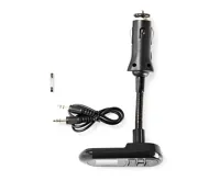 FM transmitter do auta | Husí krk | Hands free volání | 0.4 " | LCD obrazovka | Bluetooth® | 5.0 V DC / 0.5 A | Google Assistant / Siri | Černá (11)