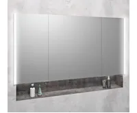 SAPHO INTEGRA zápustná galerka s LED osvětlením, 125x70cm