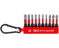 BGS Sada torzní bitů,  pohon vnější šestihran 6,3 mm (1/4"),  10dílná - BGS 20818 BGS Sada torzní bitů,  pohon vnější šestihran 6,3 mm (1/4"),  10dílná - BGS 20818