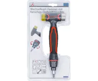 BGS Kladivo s výměnnou hlavou, s ráčnovou otočnou rukojetí na bity, přepínací, 3 v 1 (2)