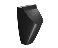 GSI COMMUNITY urinál se zakrytým přívodem vody s otvory pro víko, Rimless, 31x65cm, černá mat