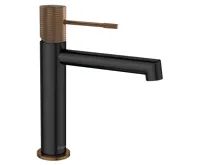SAPHO SOLARIS stojánková umyvadlová baterie, černá/měď mat