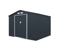 Zahradní domek ARES D 7,06 m2 antracit + podlahová konstrukce ARES D IWH-10230004 + IWH-10 (2)