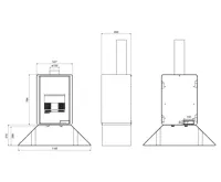 HS Flamingo Krbová kamna FLAMINGO DELUXE ® SENAI, hnědá - sametová (9)