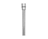 JIKA CUBITO PURE Sprchová hadice 1,7 m, PVC černé kroužky, Stříbrná
