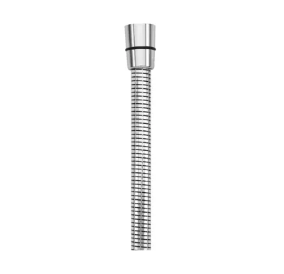JIKA CUBITO PURE Sprchová hadice 1,7 m, PVC černé kroužky, Stříbrná