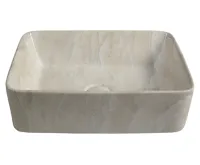 SAPHO DALMA keramické umyvadlo na desku, 48x38 cm, marfil (3)