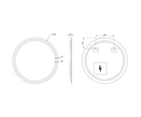 SAPHO NYX kulaté zrcadlo s LED osvětlením ø 70cm (7)