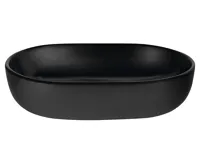 SAPHO CALEO keramické umyvadlo na desku, 60x42cm, černá mat (4)