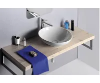 SAPHO DIMP keramické umyvadlo na desku, Ø 46cm, bílá (5)